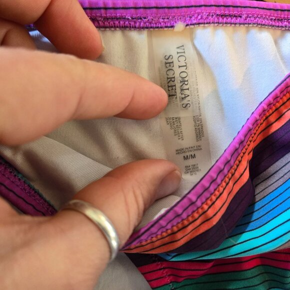 Victoria's Secret Striped Bandeau Halter Monokini, EUC - Picture 6 of 8